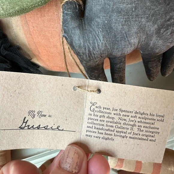 Vintage Joe Spencer Gussie humpty folk art jack o lantern gathering traditions - Picture 7 of 14